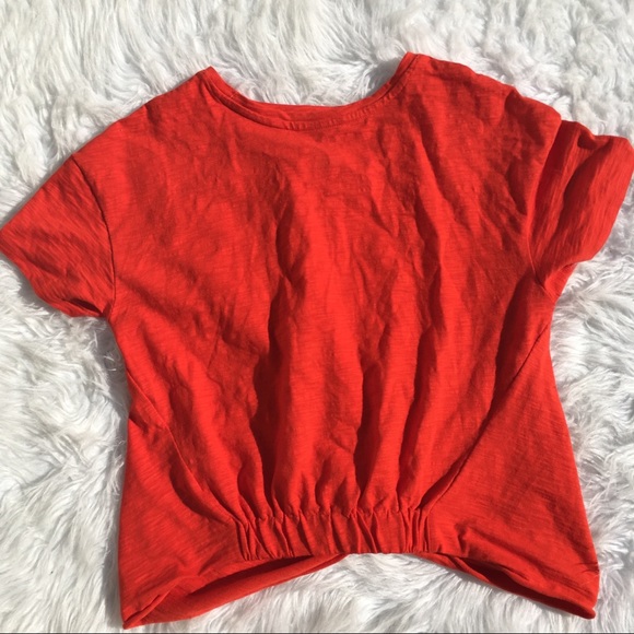 A New Day Orange Twist Front T-Shirt - Picture 4 of 5